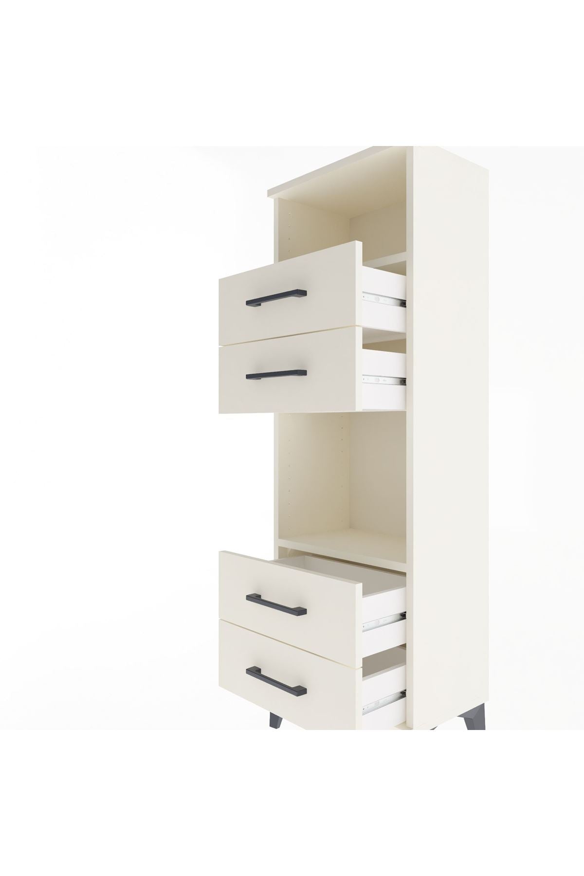 Arges Dolap 2 Raflı 4 Çekmeceli 44x30x134 - S16M061V1A