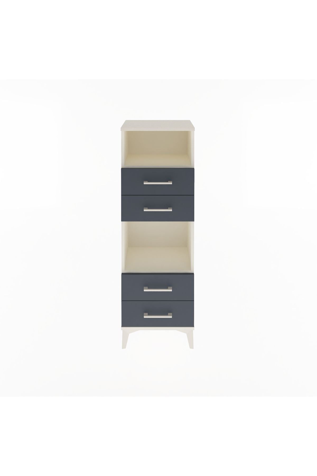 Arges Dolap 2 Raflı 4 Çekmeceli 44x30x134 - S16M061V2A