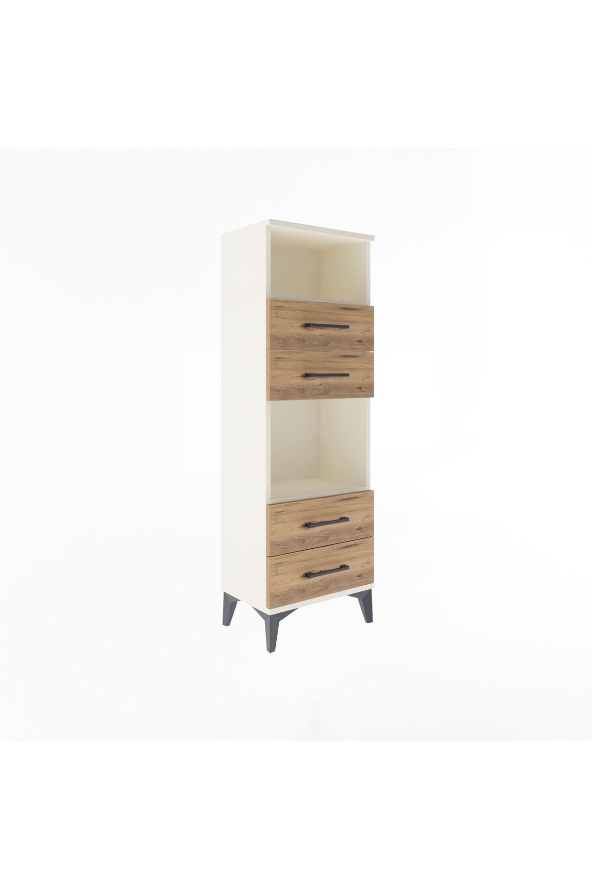 Arges Dolap 2 Raflı 4 Çekmeceli 44x30x134 - S16M061V3A