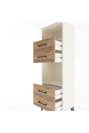 Arges Dolap 2 Raflı 4 Çekmeceli 44x30x134 - S16M061V3A