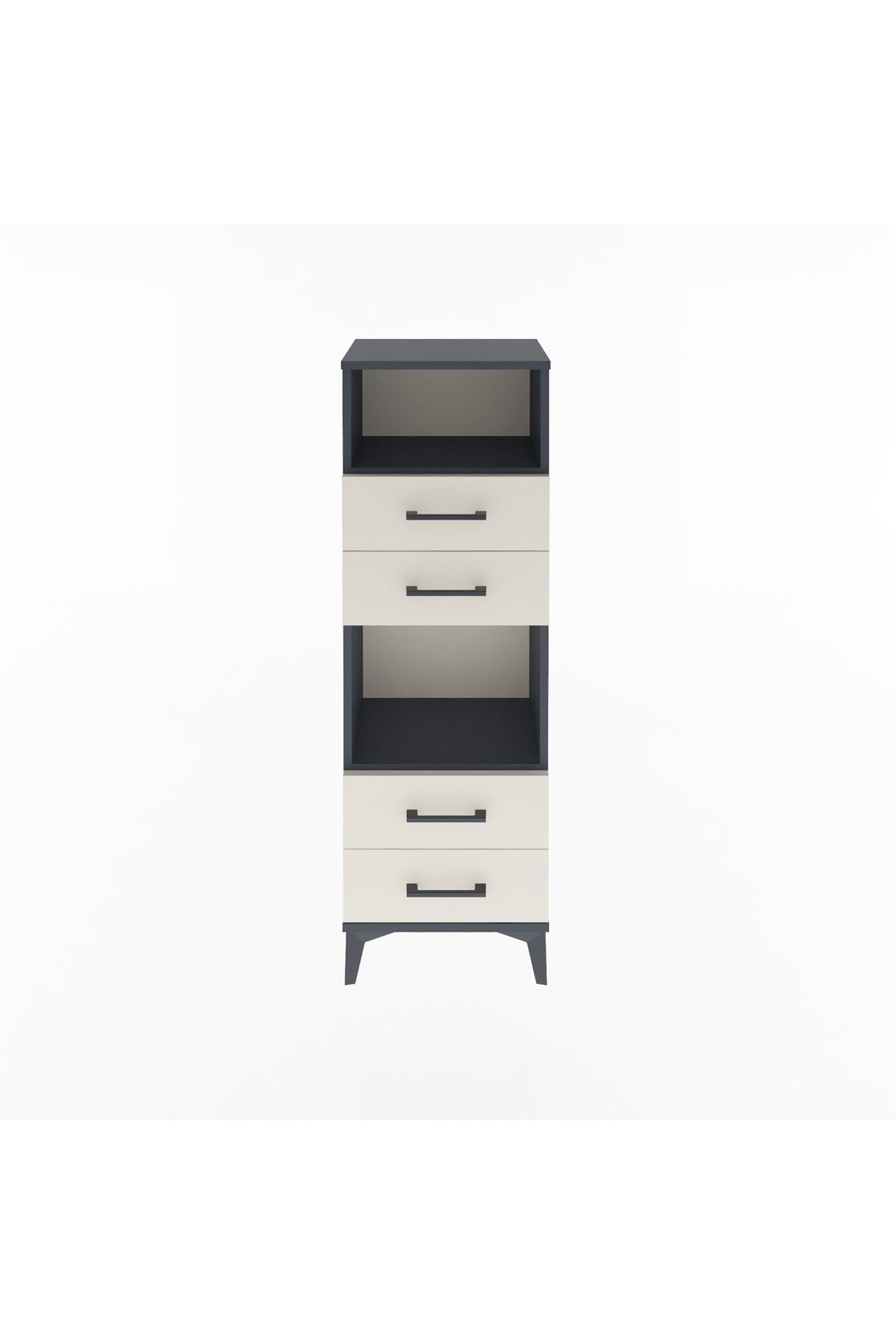 Arges Dolap 2 Raflı 4 Çekmeceli 44x30x134 - S16M061V4A