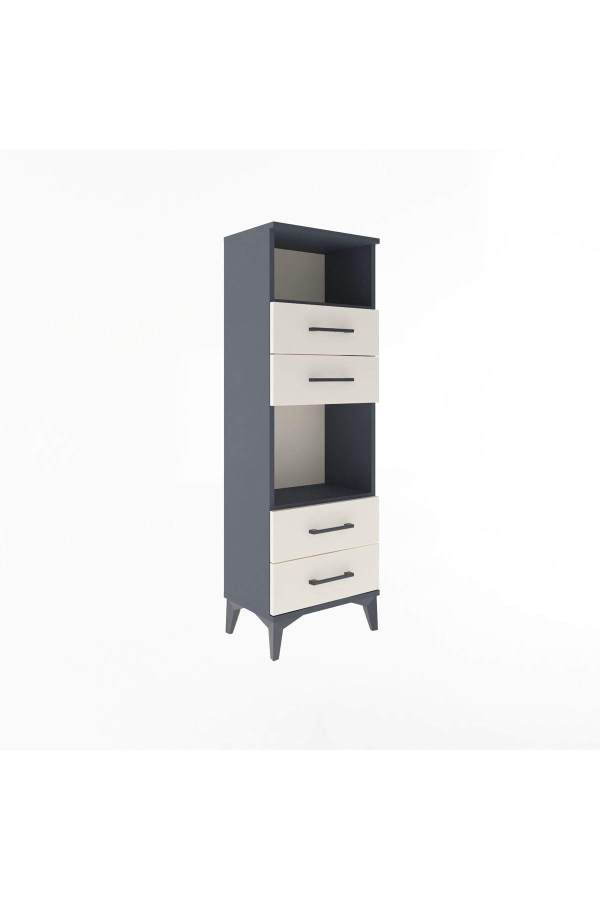 Arges Dolap 2 Raflı 4 Çekmeceli 44x30x134 - S16M061V4A