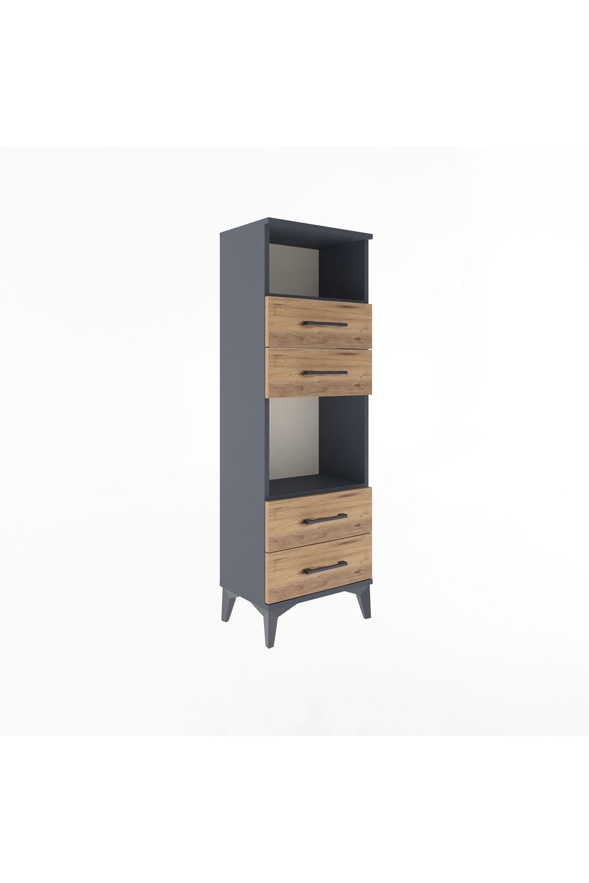 Arges Dolap 2 Raflı 4 Çekmeceli 44x30x134 - S16M061V6A