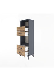Arges Dolap 2 Raflı 4 Çekmeceli 44x30x134 - S16M061V6A