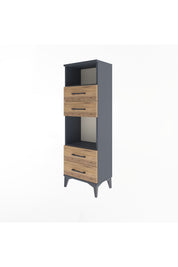 Arges Dolap 2 Raflı 4 Çekmeceli 44x30x134 - S16M061V6A