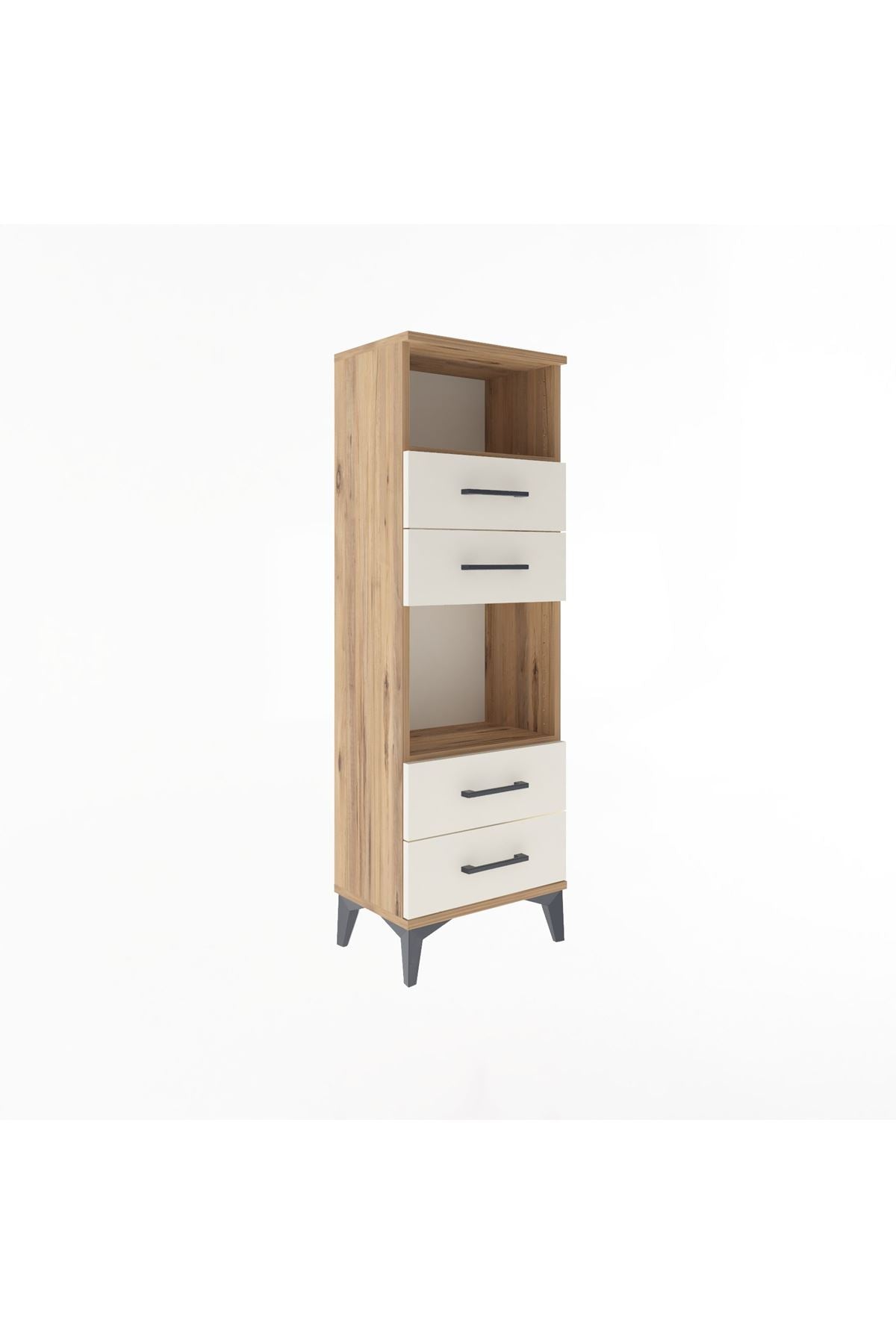 Arges Dolap 2 Raflı 4 Çekmeceli 44x30x134 - S16M061V7A