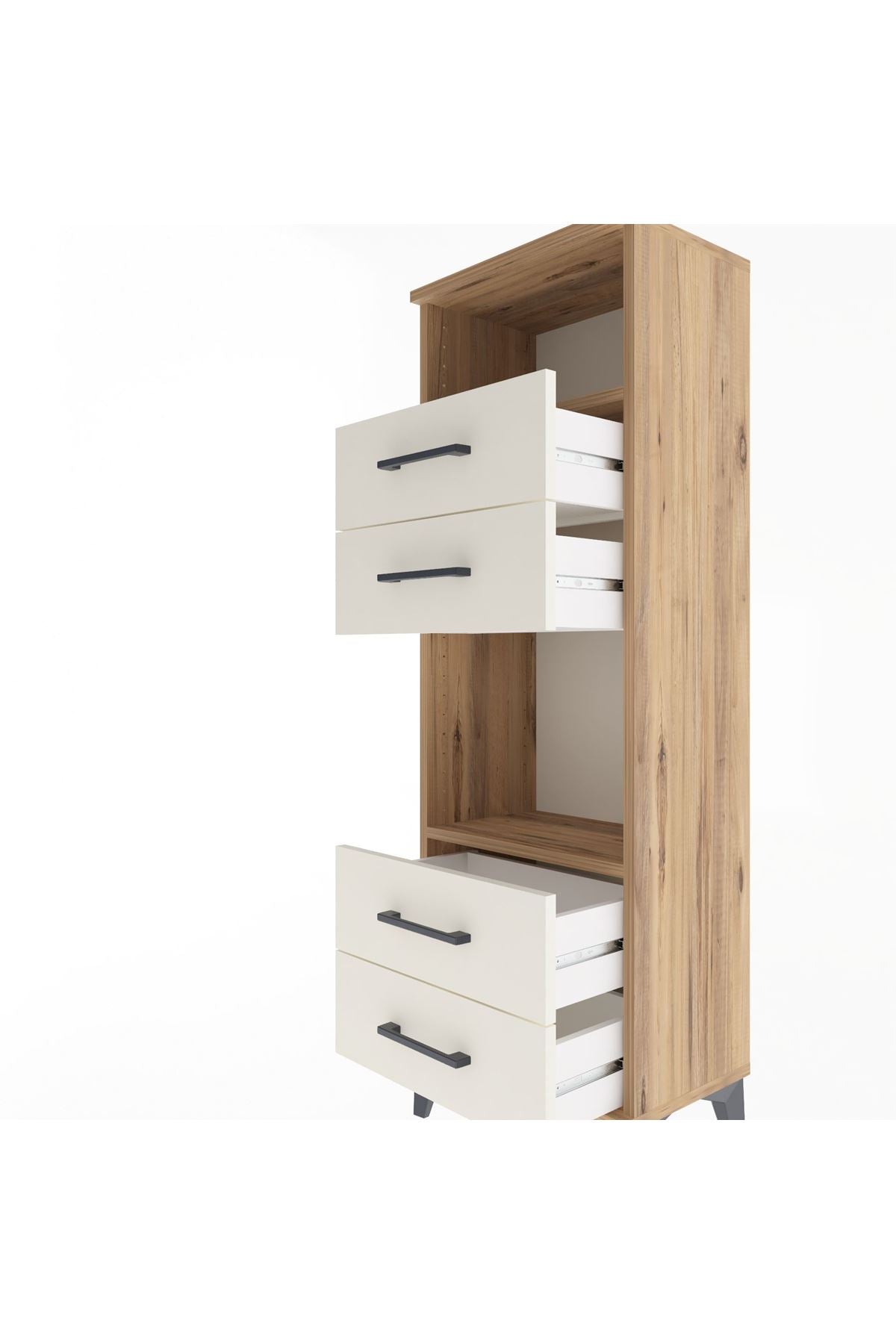 Arges Dolap 2 Raflı 4 Çekmeceli 44x30x134 - S16M061V7A