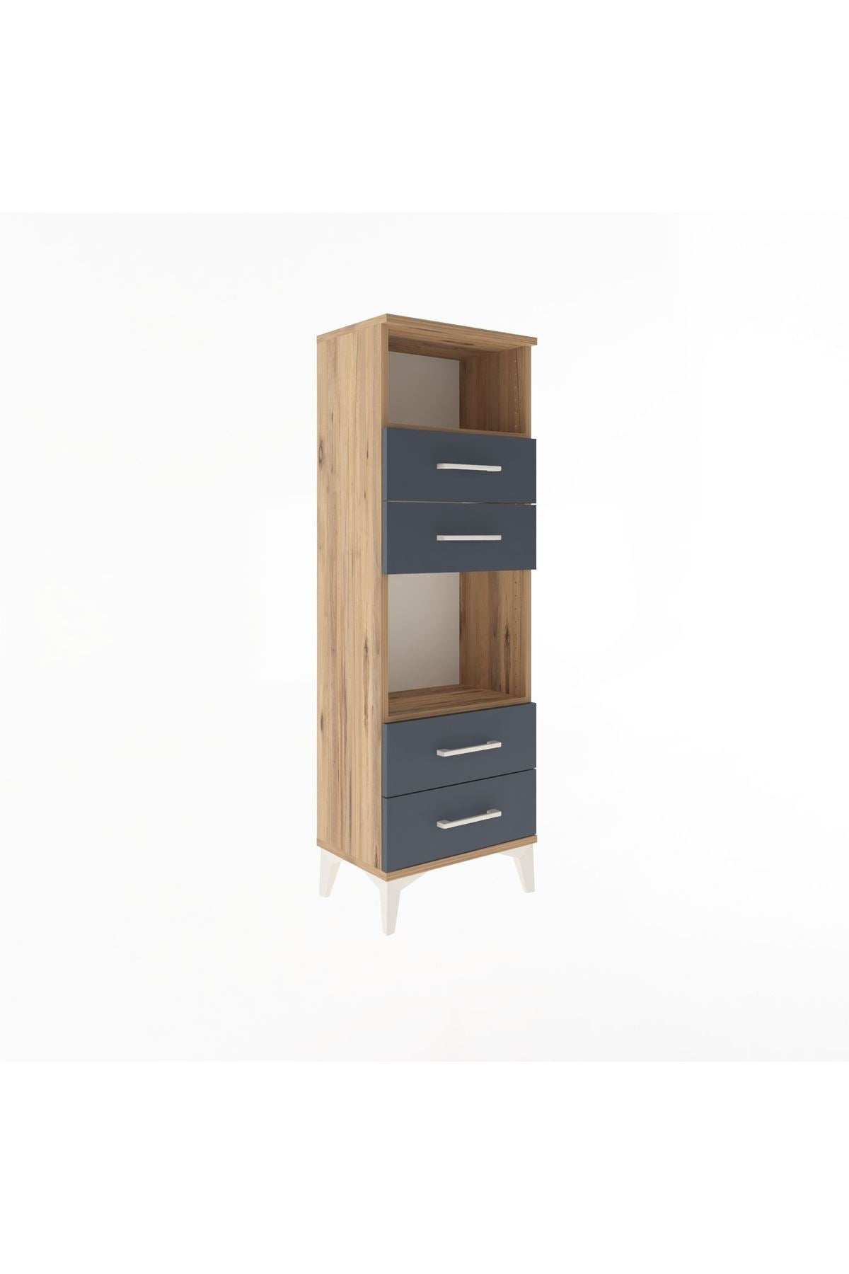 Arges Dolap 2 Raflı 4 Çekmeceli 44x30x134 - S16M061V8A