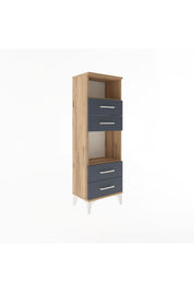 Arges Dolap 2 Raflı 4 Çekmeceli 44x30x134 - S16M061V8A