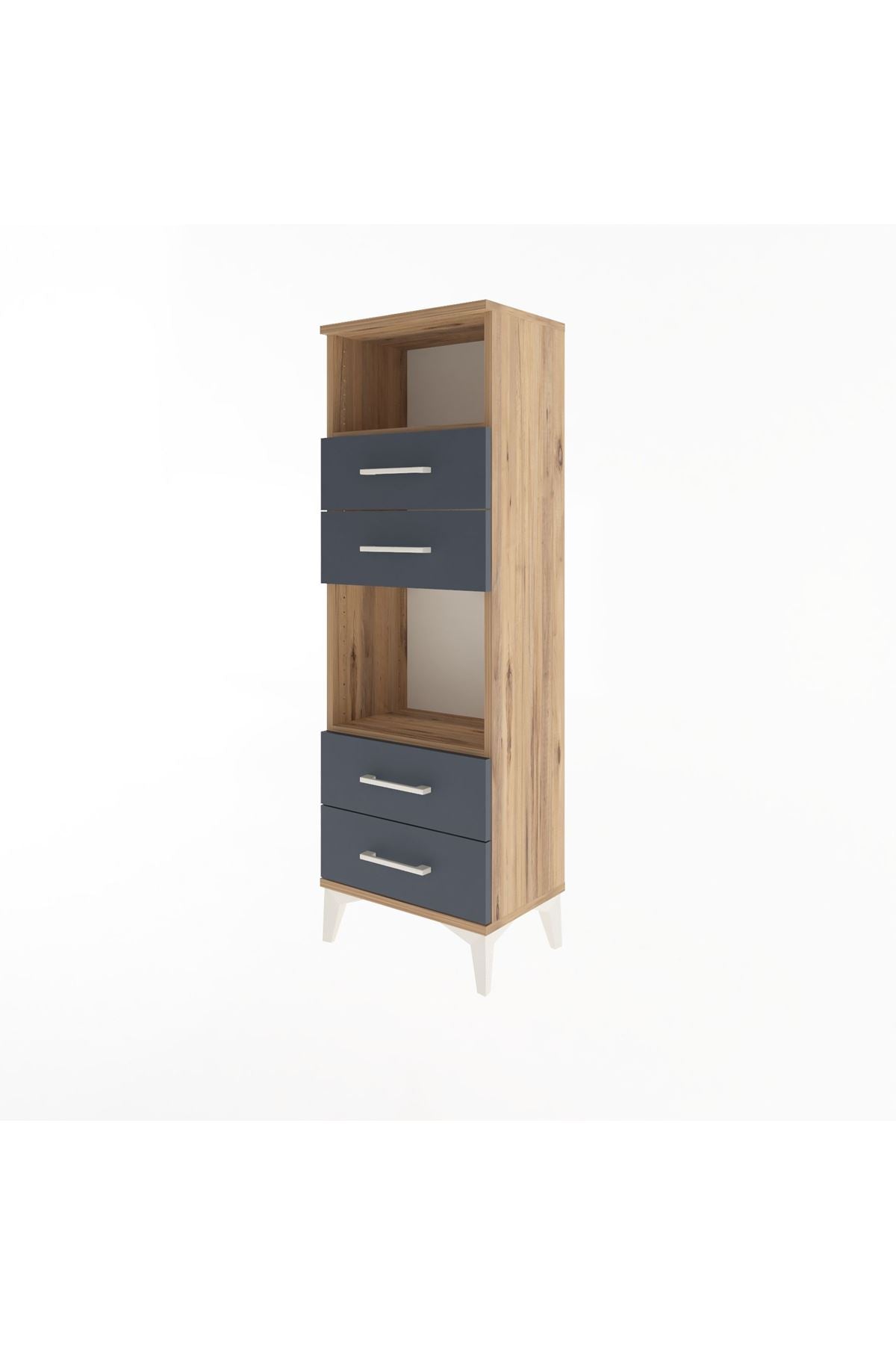 Arges Dolap 2 Raflı 4 Çekmeceli 44x30x134 - S16M061V8A