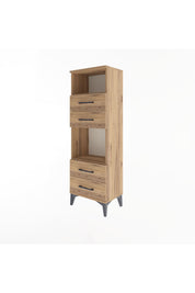 Arges Dolap 2 Raflı 4 Çekmeceli 44x30x134 - S16M061V9A