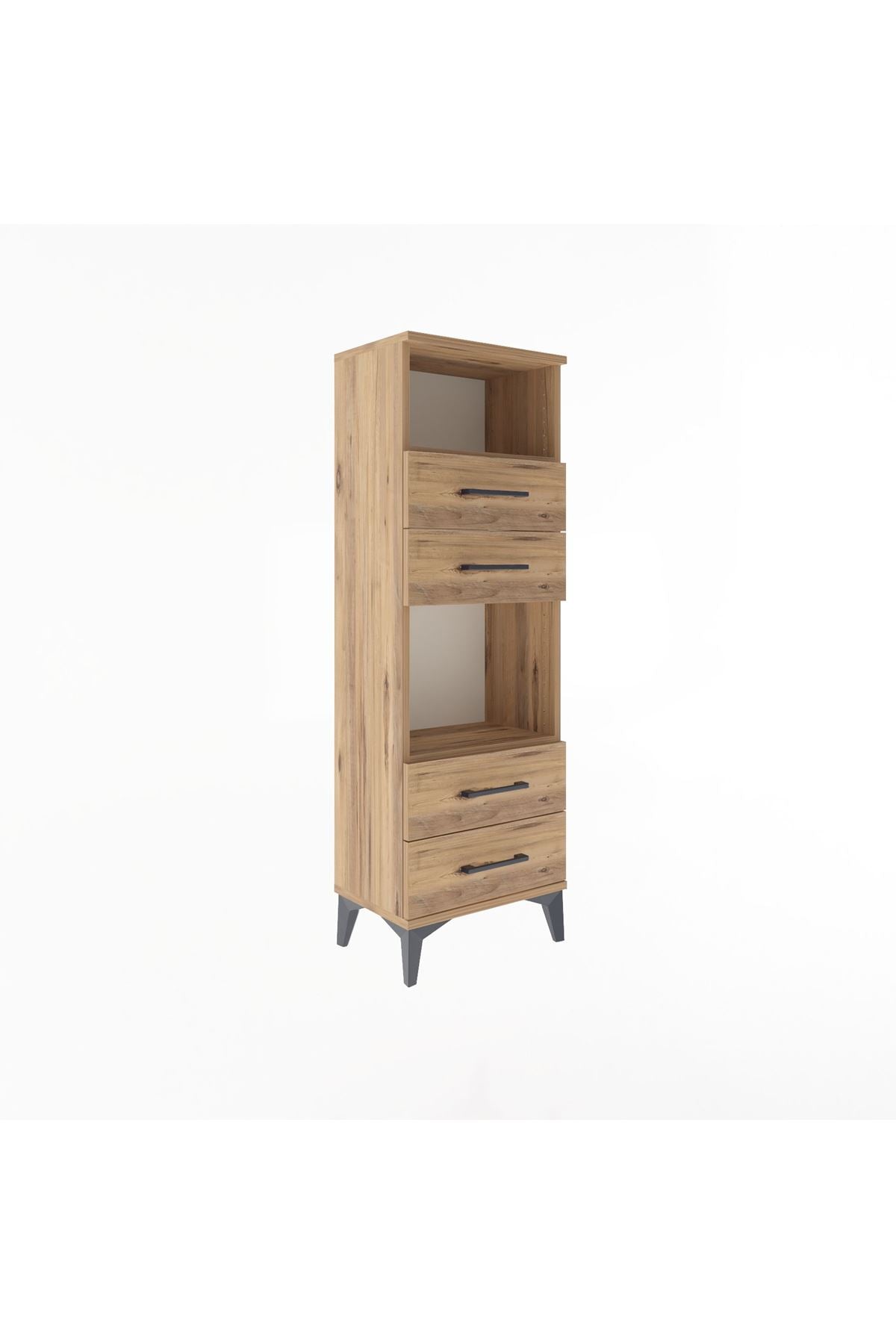 Arges Dolap 2 Raflı 4 Çekmeceli 44x30x134 - S16M061V9A