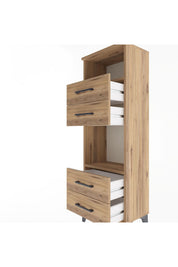 Arges Dolap 2 Raflı 4 Çekmeceli 44x30x134 - S16M061V9A