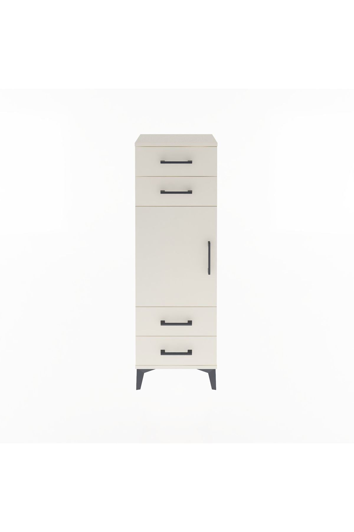Arges Dolap 2 Raflı 4 Çekmeceli Tek Kapaklı 44x30x134 - S16M062V1A