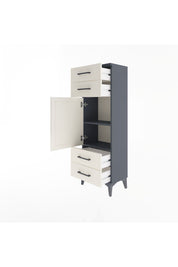Arges Dolap 2 Raflı 4 Çekmeceli Tek Kapaklı 44x30x134 - S16M062V4A