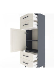 Arges Dolap 2 Raflı 4 Çekmeceli Tek Kapaklı 44x30x134 - S16M062V4A