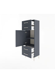 Arges Dolap 2 Raflı 4 Çekmeceli Tek Kapaklı 44x30x134 - S16M062V5A