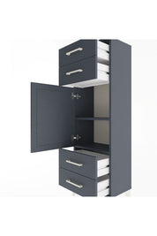 Arges Dolap 2 Raflı 4 Çekmeceli Tek Kapaklı 44x30x134 - S16M062V5A