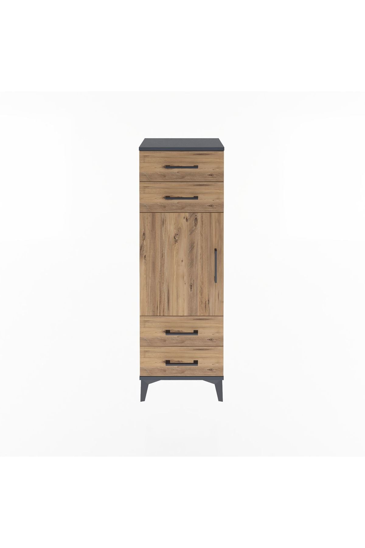 Arges Dolap 2 Raflı 4 Çekmeceli Tek Kapaklı 44x30x134 - S16M062V6A