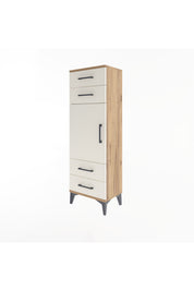Arges Dolap 2 Raflı 4 Çekmeceli Tek Kapaklı 44x30x134 - S16M062V7A