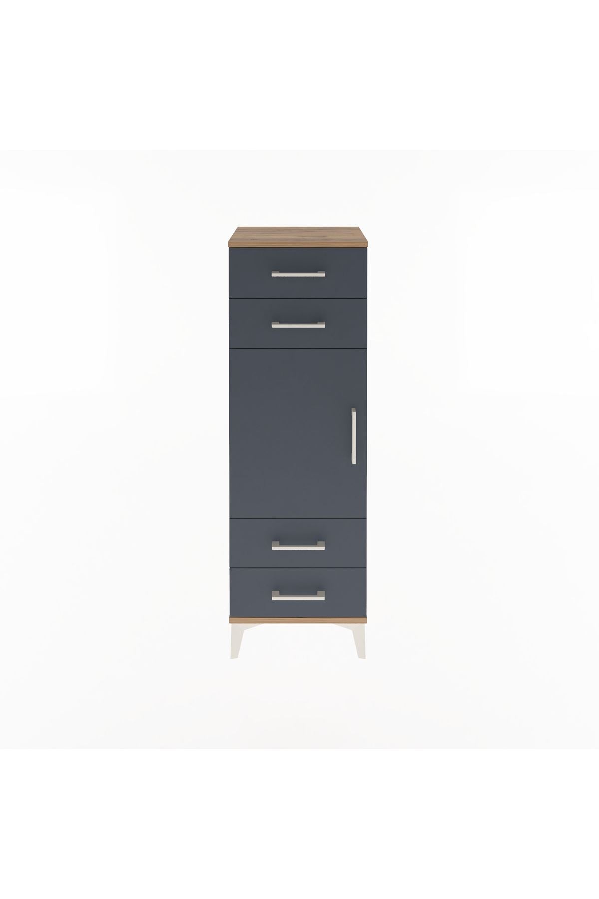 Arges Dolap 2 Raflı 4 Çekmeceli Tek Kapaklı 44x30x134 - S16M062V8A