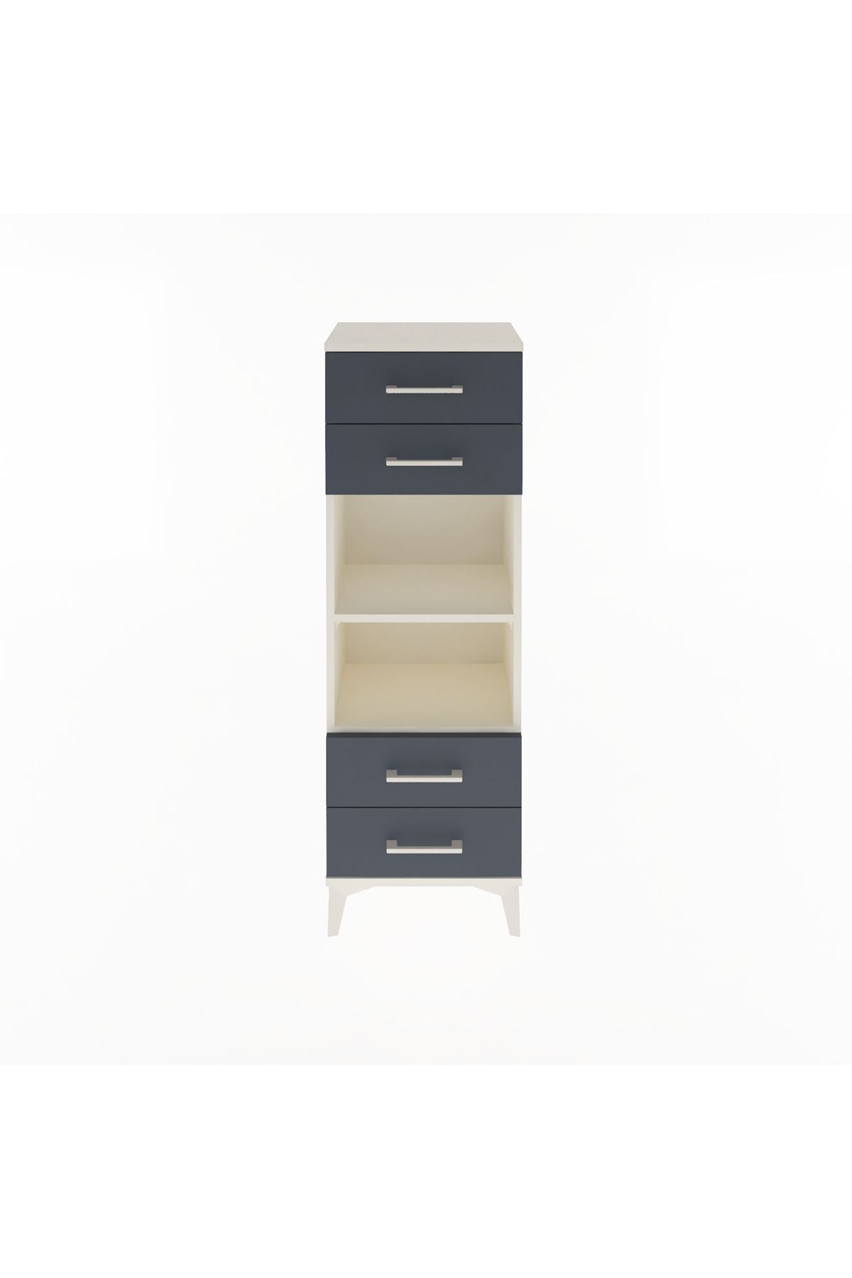 Arges Dolap 2 Raflı 4 Çekmeceli 44x30x134 - S16M063V2A