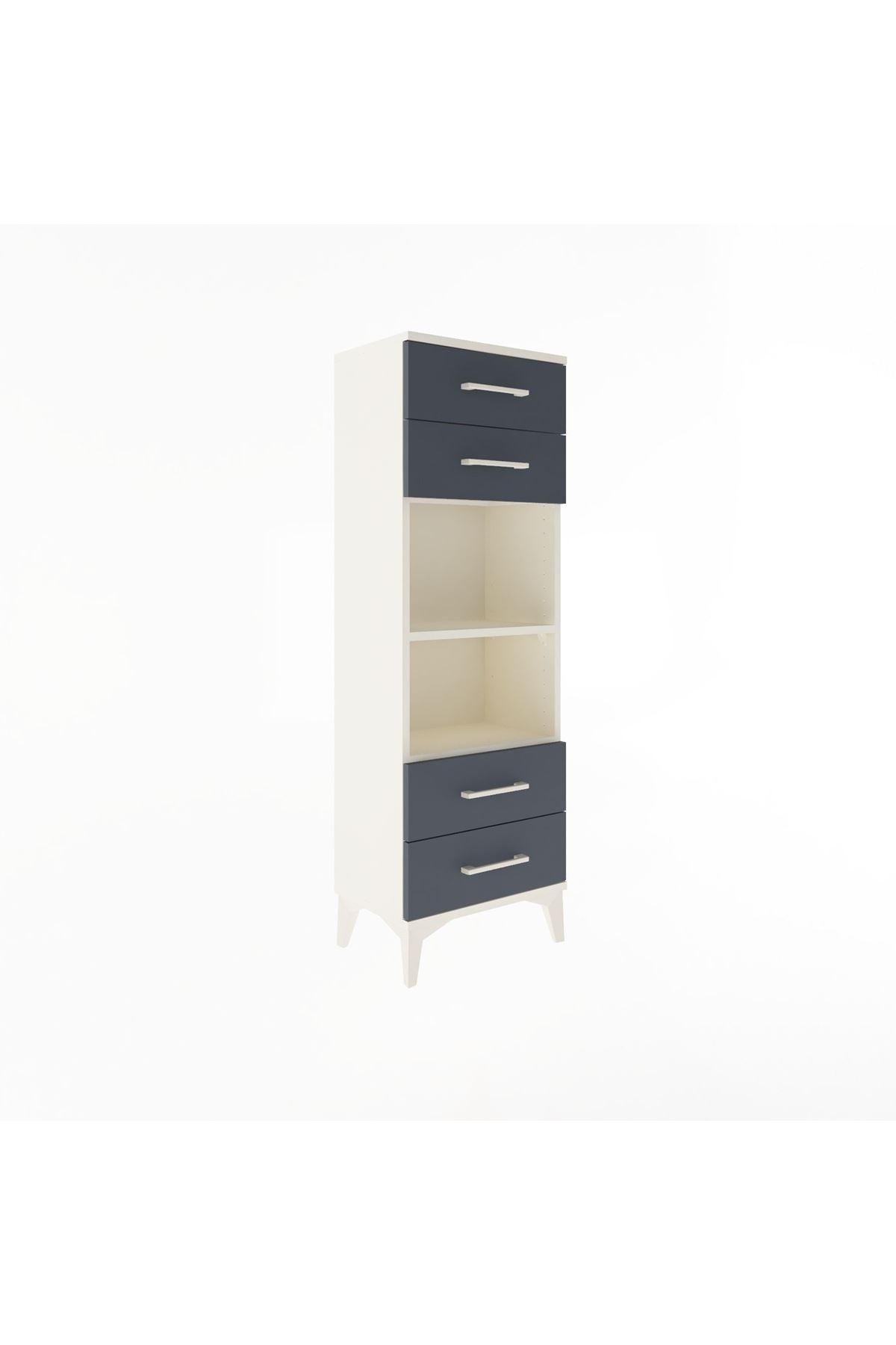 Arges Dolap 2 Raflı 4 Çekmeceli 44x30x134 - S16M063V2A