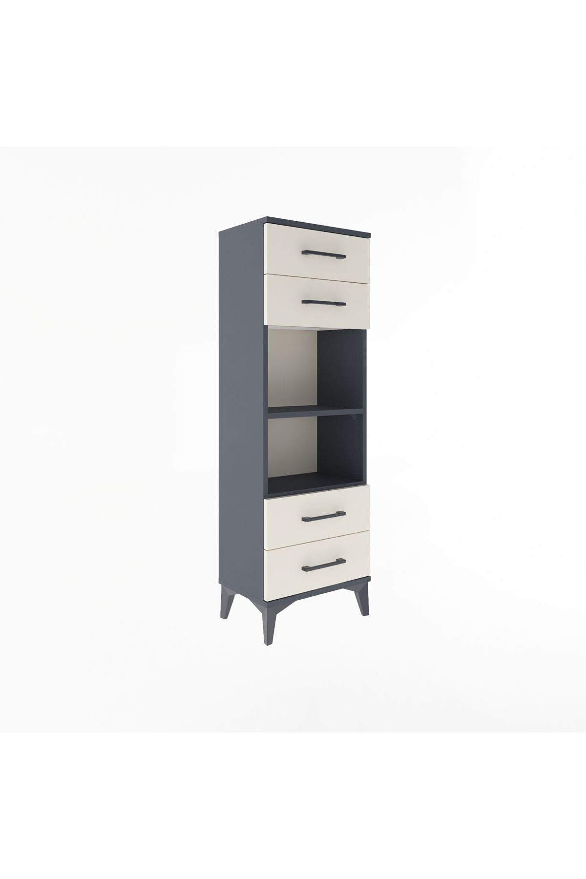 Arges Dolap 2 Raflı 4 Çekmeceli 44x30x134 - S16M063V4A