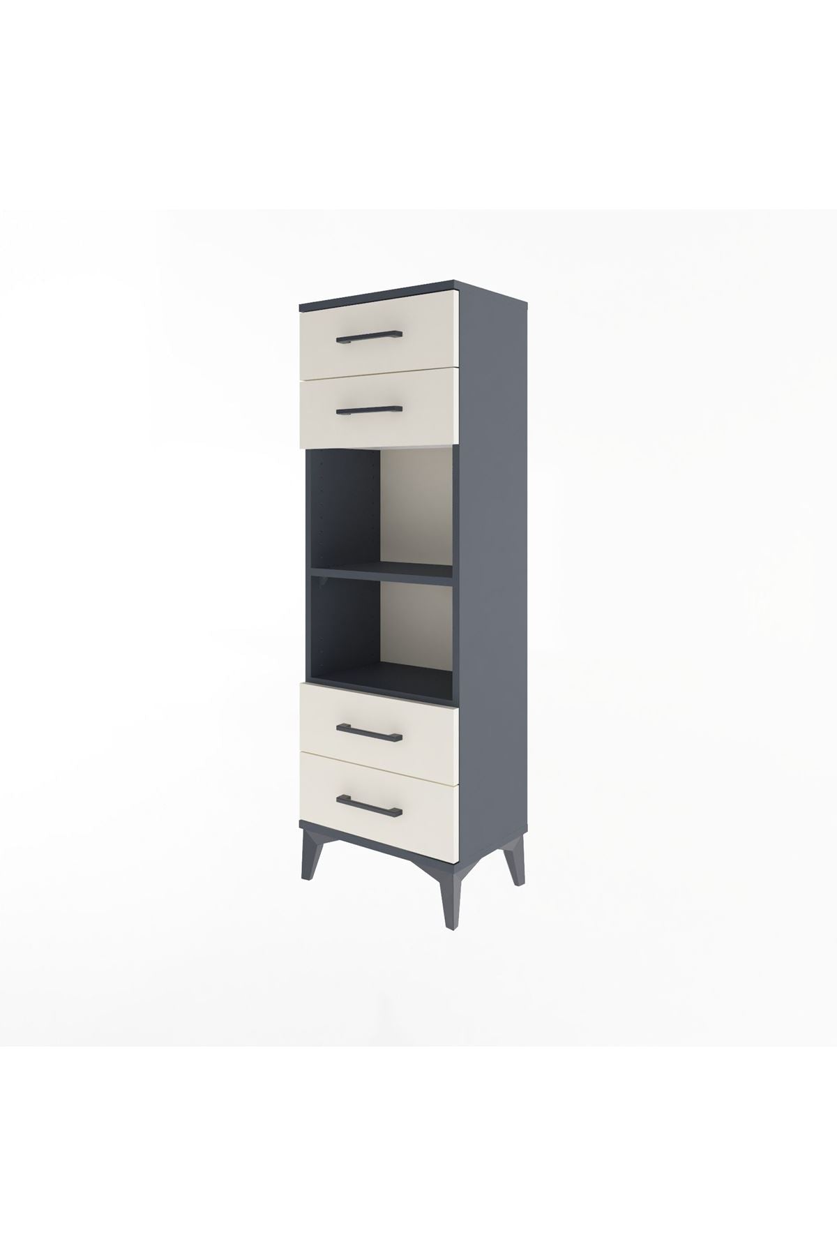 Arges Dolap 2 Raflı 4 Çekmeceli 44x30x134 - S16M063V4A