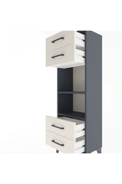 Arges Dolap 2 Raflı 4 Çekmeceli 44x30x134 - S16M063V4A