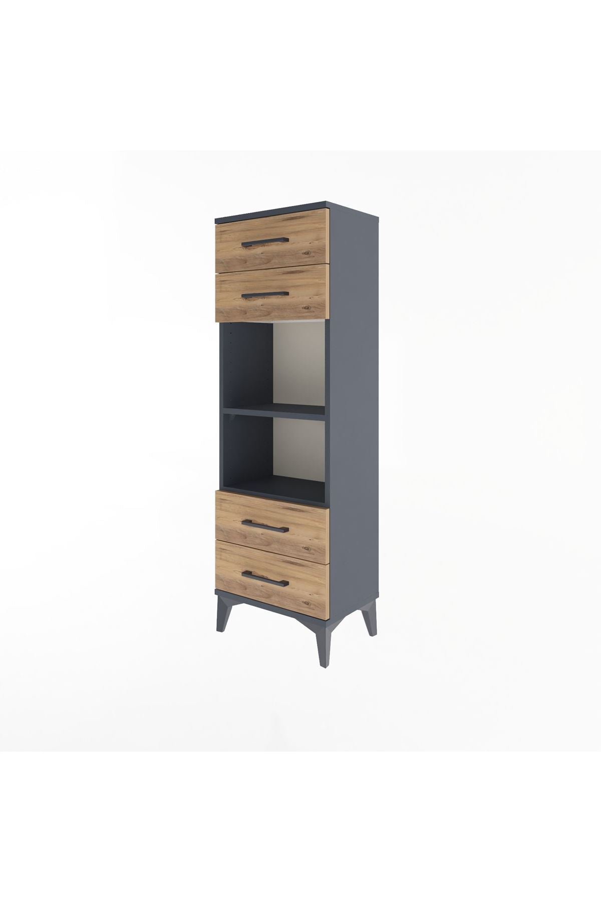 Arges Dolap 2 Raflı 4 Çekmeceli 44x30x134 - S16M063V6A