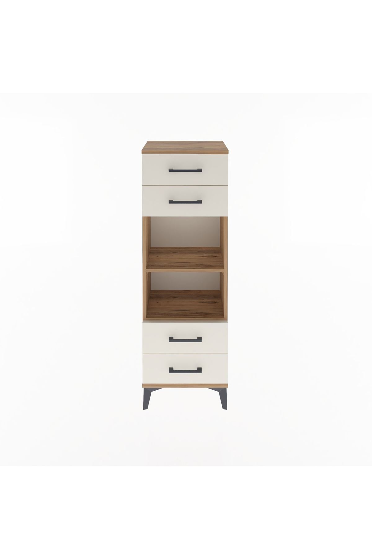 Arges Dolap 2 Raflı 4 Çekmeceli 44x30x134 - S16M063V7A