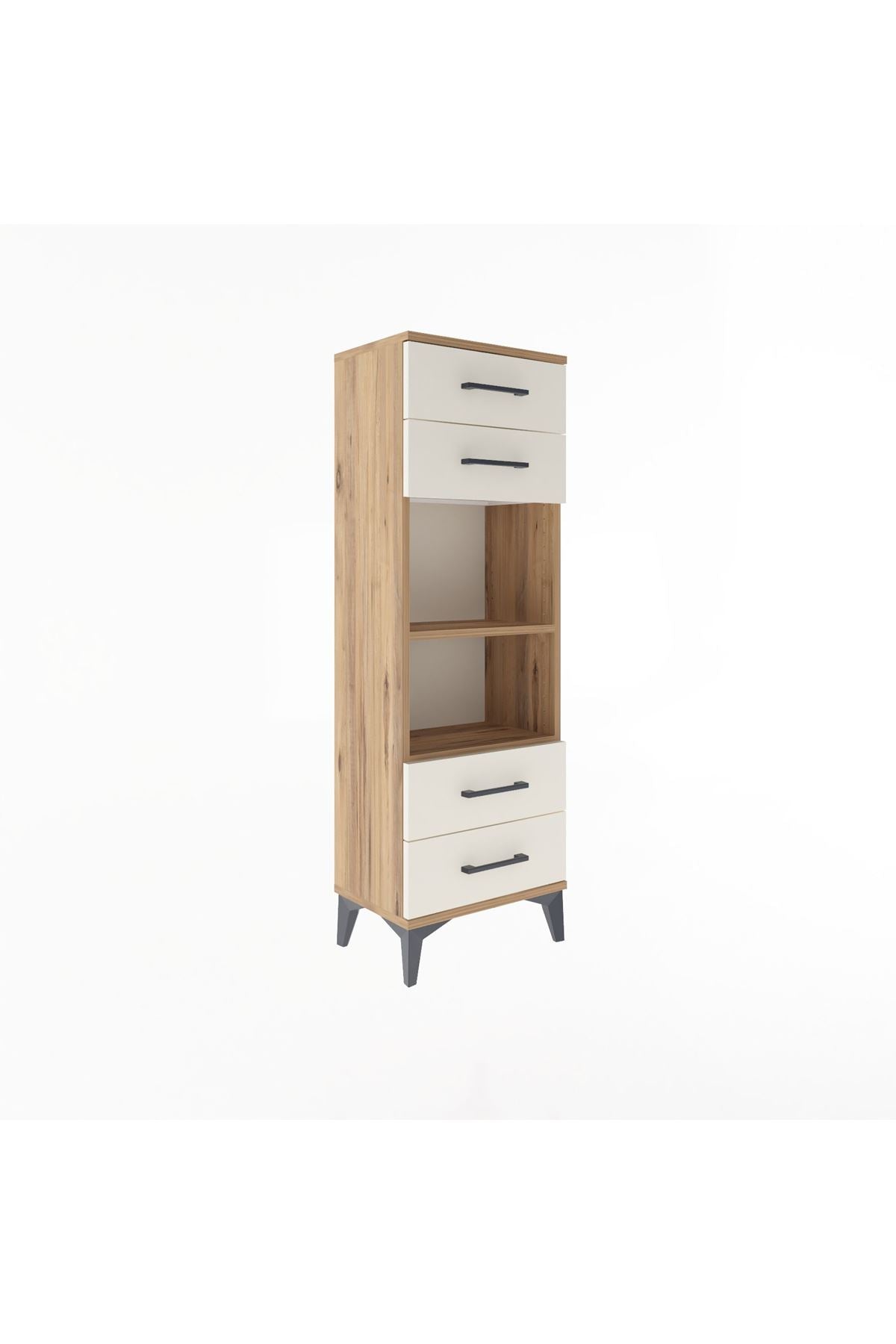 Arges Dolap 2 Raflı 4 Çekmeceli 44x30x134 - S16M063V7A