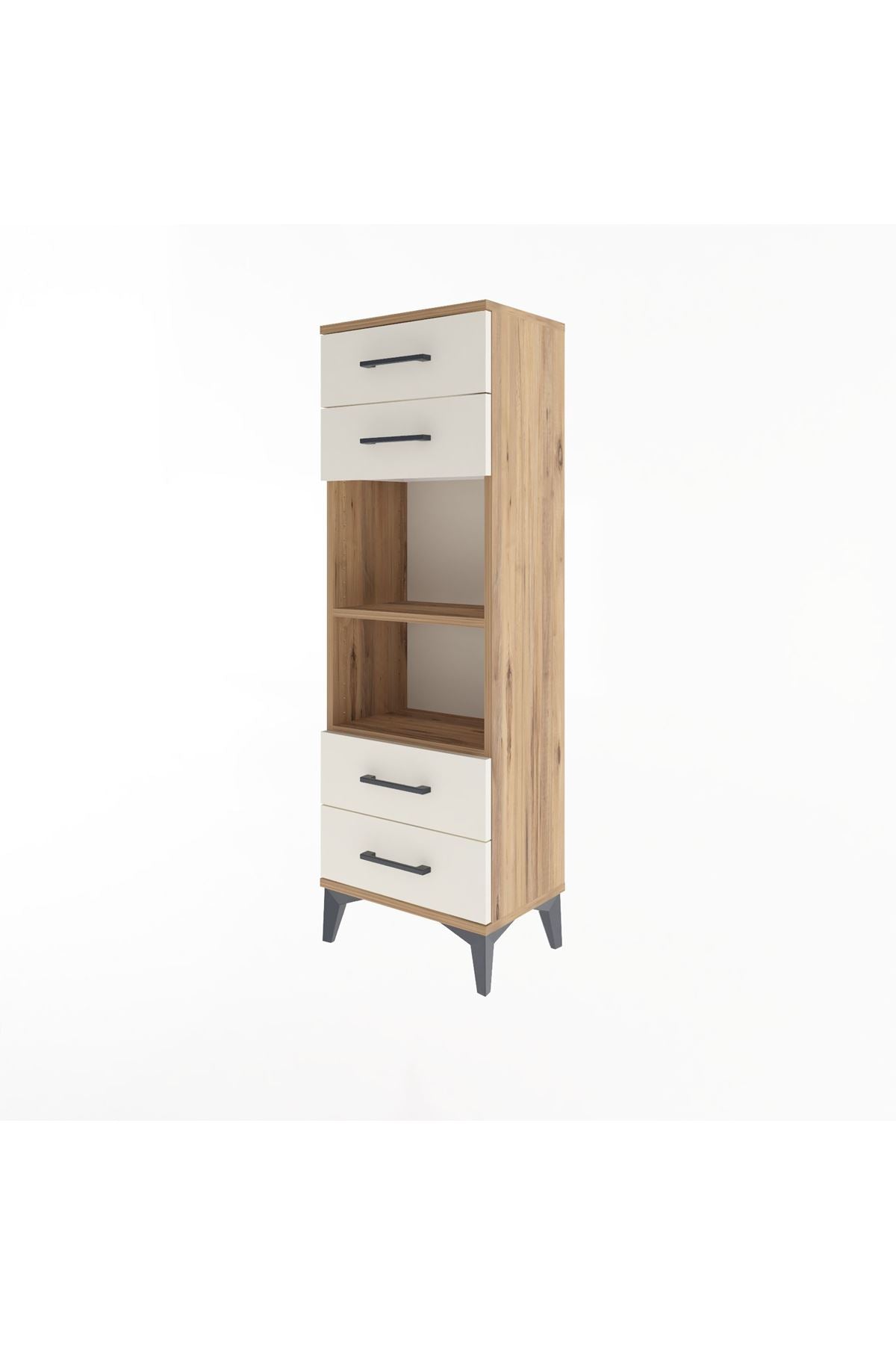 Arges Dolap 2 Raflı 4 Çekmeceli 44x30x134 - S16M063V7A