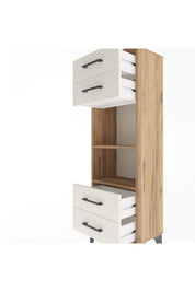 Arges Dolap 2 Raflı 4 Çekmeceli 44x30x134 - S16M063V7A