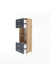Arges Dolap 2 Raflı 4 Çekmeceli 44x30x134 - S16M063V8A