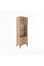 Arges Dolap 2 Raflı 4 Çekmeceli 44x30x134 - S16M063V9A