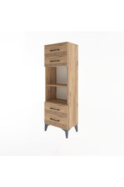 Arges Dolap 2 Raflı 4 Çekmeceli 44x30x134 - S16M063V9A