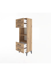 Arges Dolap 2 Raflı 4 Çekmeceli 44x30x134 - S16M063V9A