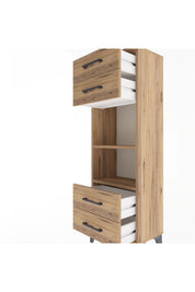 Arges Dolap 2 Raflı 4 Çekmeceli 44x30x134 - S16M063V9A