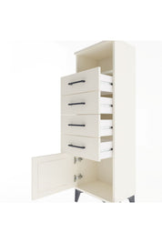 Arges Dolap Tek Raflı 4 Çekmeceli Tek Kapaklı 44x30x134 - S16M064V1A
