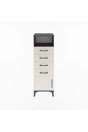 Arges Dolap Tek Raflı 4 Çekmeceli Tek Kapaklı 44x30x134 - S16M064V4A