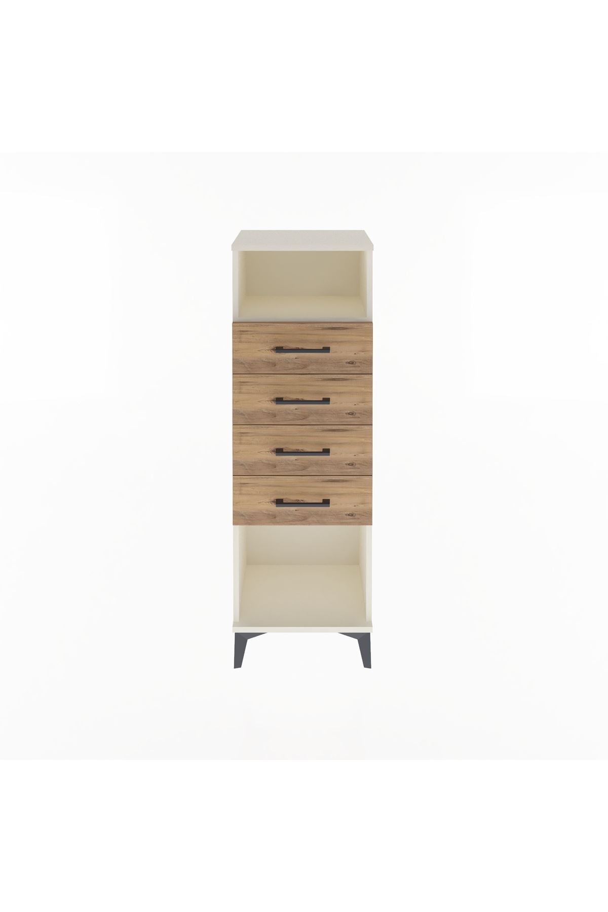 Arges Dolap Tek Raflı 4 Çekmeceli 44x30x134 - S16M065V3A