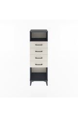 Arges Dolap Tek Raflı 4 Çekmeceli 44x30x134