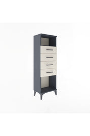 Arges Dolap Tek Raflı 4 Çekmeceli 44x30x134 - S16M065V4A