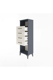 Arges Dolap Tek Raflı 4 Çekmeceli 44x30x134 - S16M065V4A