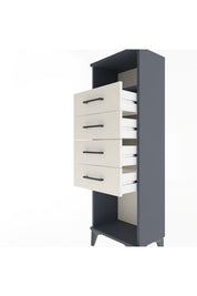 Arges Dolap Tek Raflı 4 Çekmeceli 44x30x134 - S16M065V4A
