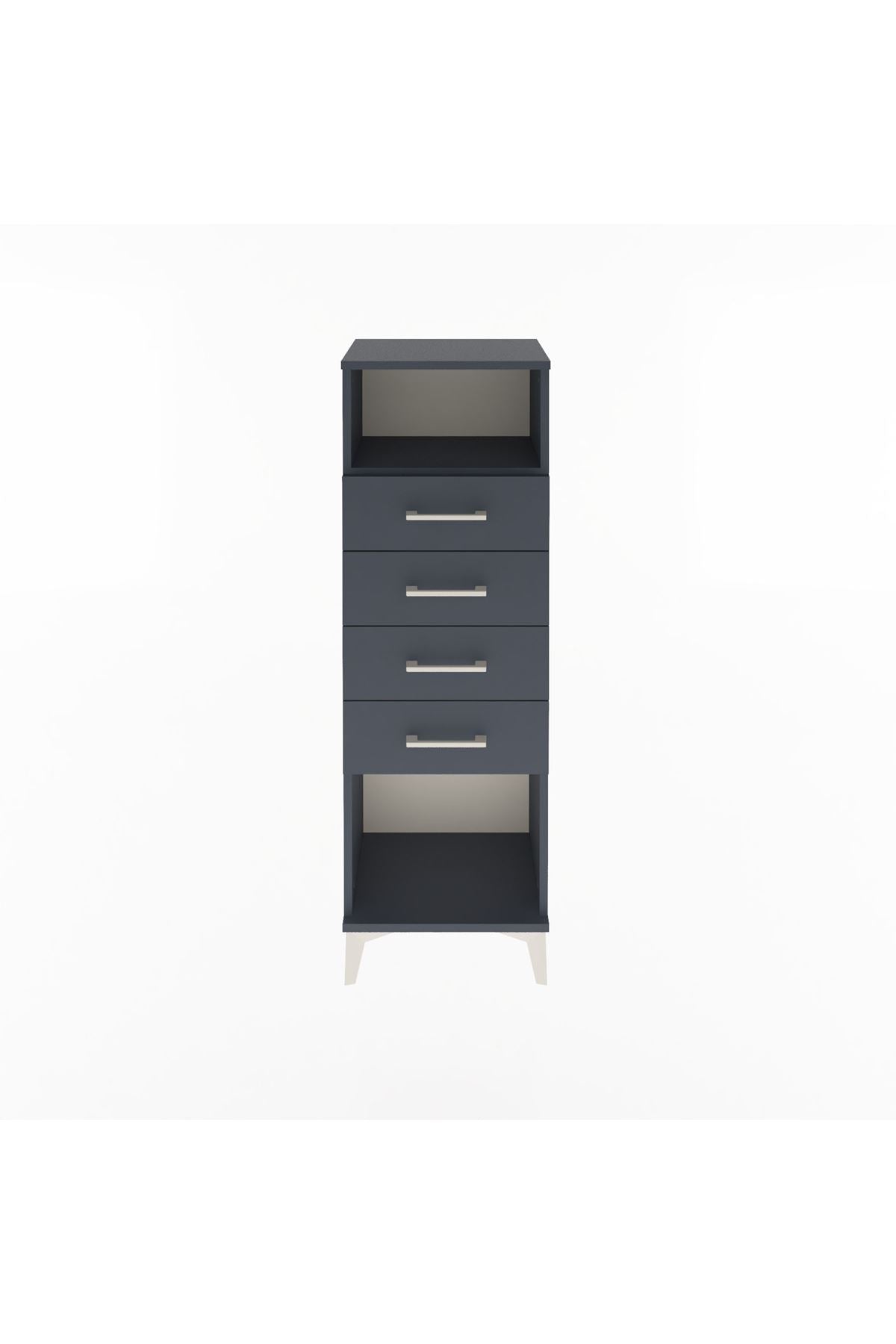 Arges Dolap Tek Raflı 4 Çekmeceli 44x30x134 - S16M065V5A