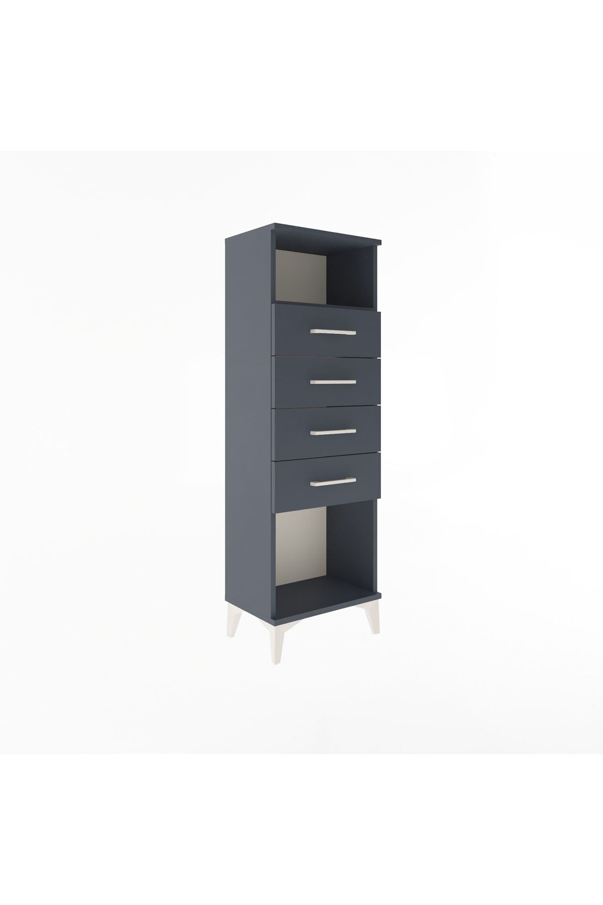 Arges Dolap Tek Raflı 4 Çekmeceli 44x30x134 - S16M065V5A