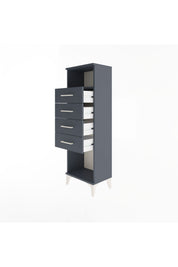Arges Dolap Tek Raflı 4 Çekmeceli 44x30x134 - S16M065V5A